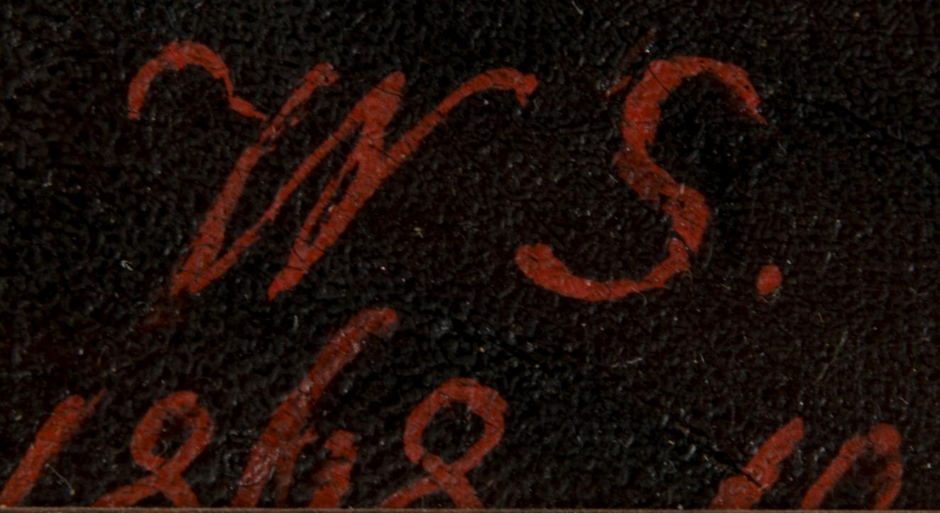OIDENTIFIERAD KONSTNÄR, olja på duk, signerad WS. och daterad 1868.