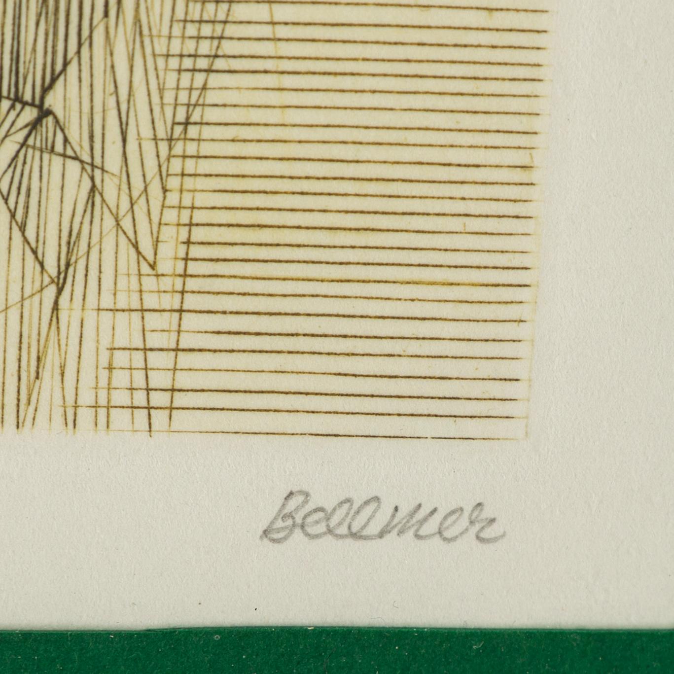 HANS BELLMER, färgetsning, 1967, signerad med blyerts och numrerad 39/150.