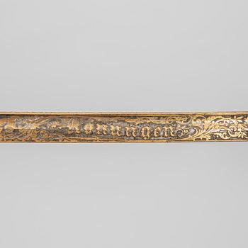 Sabel, svensk, för infanteriofficer, m/1859 med balja.