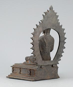 FIGURIN, gjutjärn/brons, 1900-tal.