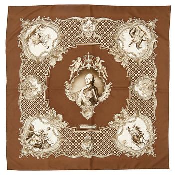 595. HERMÈS, a silk scarf, "Louis XV".
