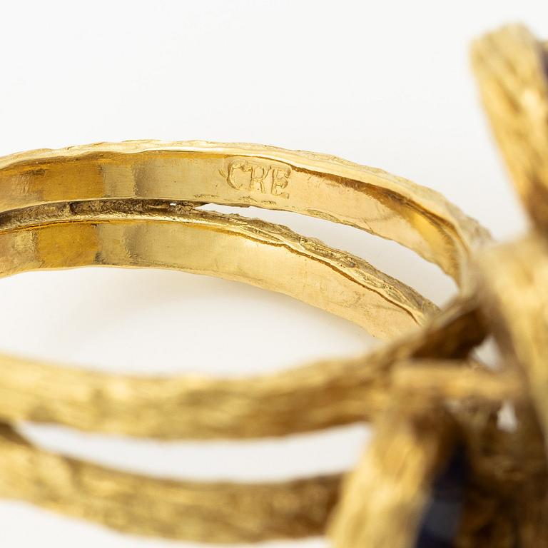 Ring 18K guld med lapis lazuli sannolikt Augustin Julia Plana.