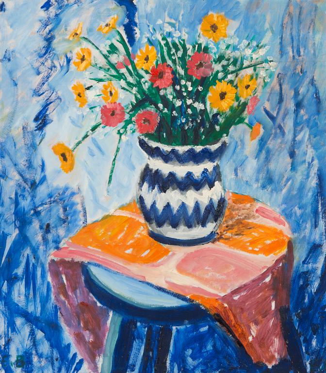 Eero von Boehm, olja på pannå, signerad.