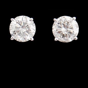 ÖRHÄNGEN, 1 par, 14 k vitguld, briljantslipade diamanter tot 0.75 ct.