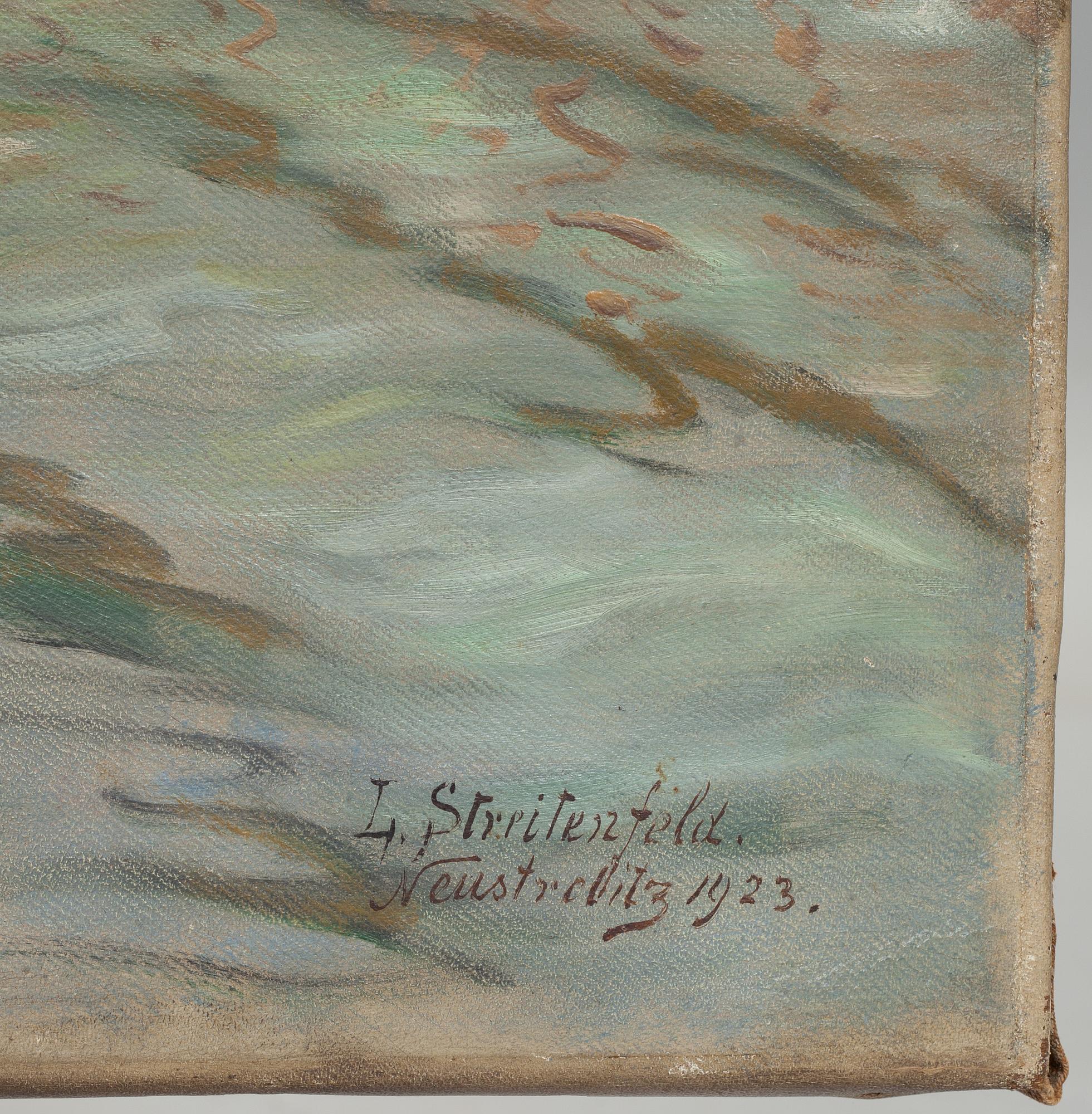 LUDWIG STREITENFELD, olja på duk, sign o dat 1923.