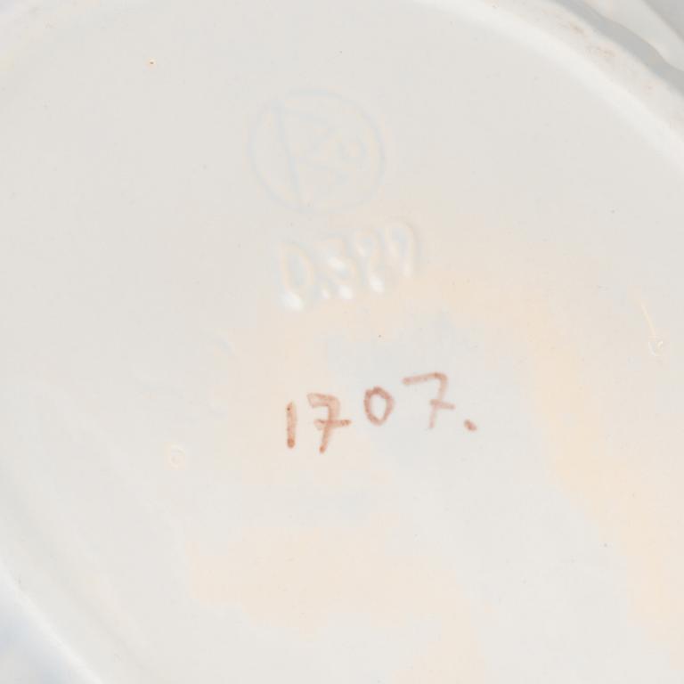 two faiance bowls by Ewald Dahlskog for Bo Fajans, 1940's.