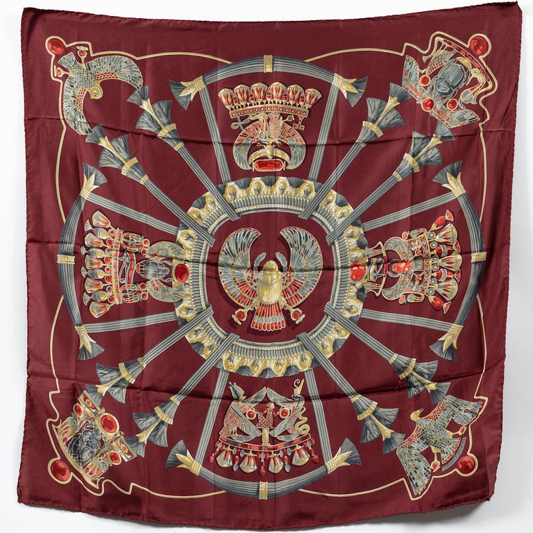 Hermès, scarf, "Egypt - Scarabs and Pectorals".