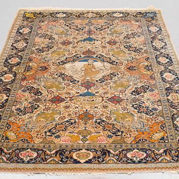 A CARPET, semi-antique Tabriz, ca 260 x 167 cm.