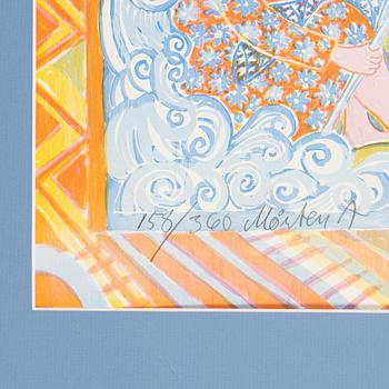 Mårten Andersson, färglitografi, 1990, triptyk, signerad 158/360.