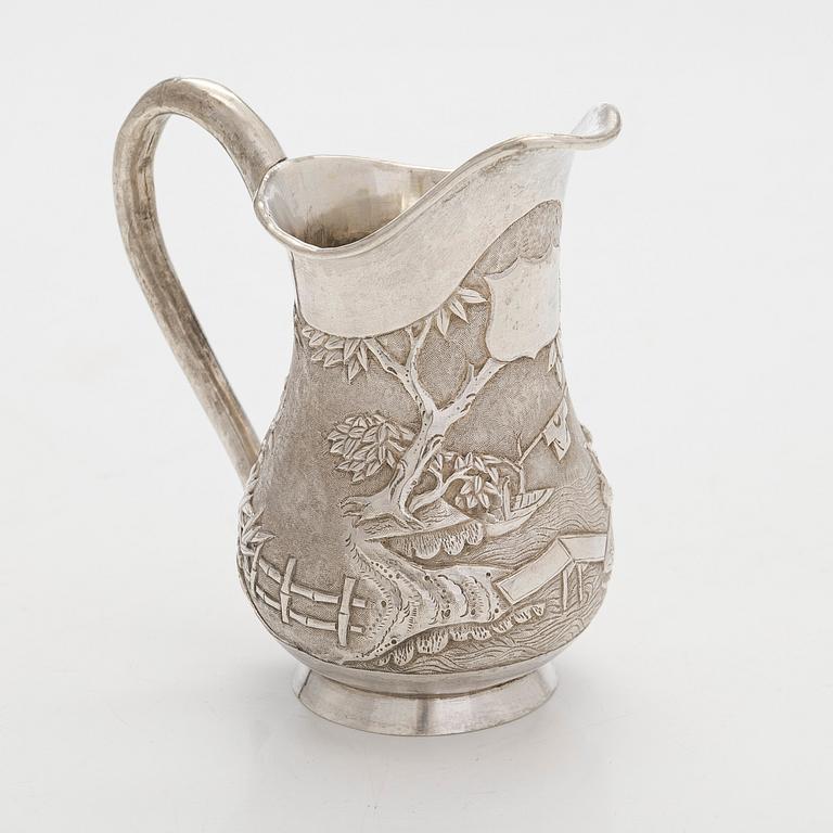 Kermakko, vientihopeaa, Cum Wo, Hongkong, 1860-1920.