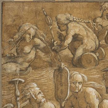 Amico Aspertini, circle of, Tritons and Nereids.