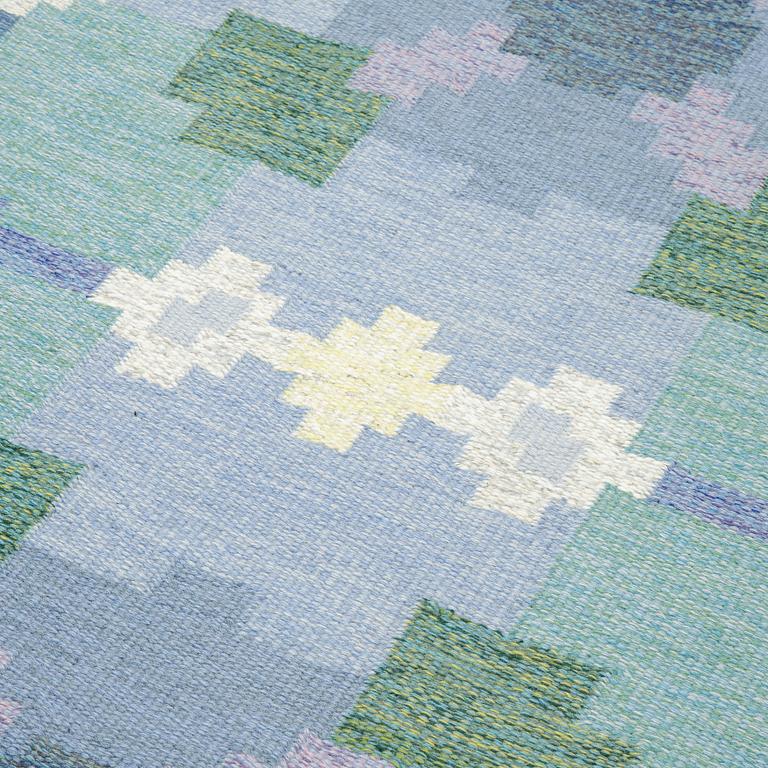 Ingegerd Silow, a carpet, flat weave, ca 236 x 164-166 cm, signed IS.