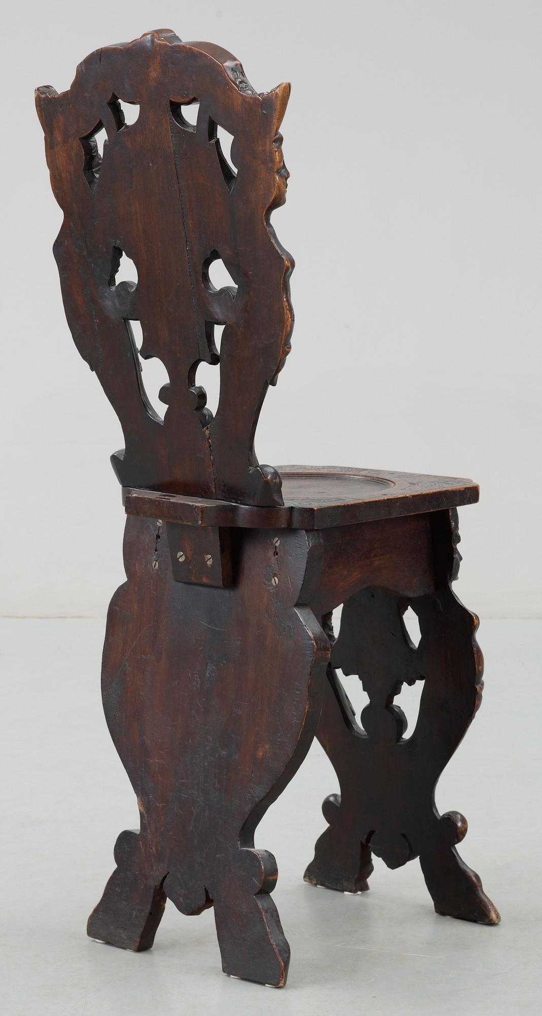 STOL, barockstil, Italien, 1800-tal.