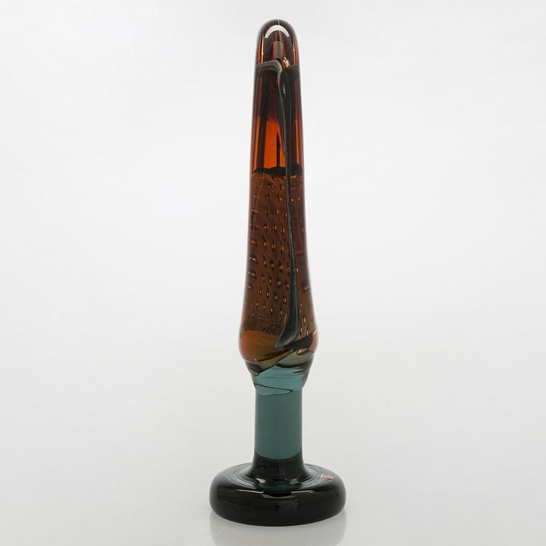 Oiva Toikka, skulptur, "Lollipop", signerad Oiva Toikka, Nuutajärvi 2008 10/100.