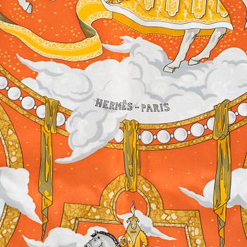 HERMÈS, a "Cavaliers des Nuages" scarf.