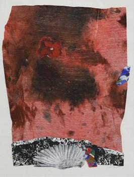 Ingegerd Möller, mixed media and collage. Signed.