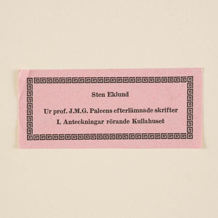 Sten Eklund, "Kullahusets hemlighet" (Kullahussviten).