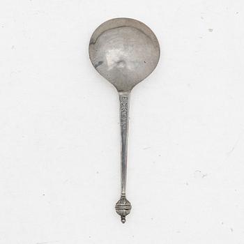 Spoon, silver, probably Scandinavia, 18th century.