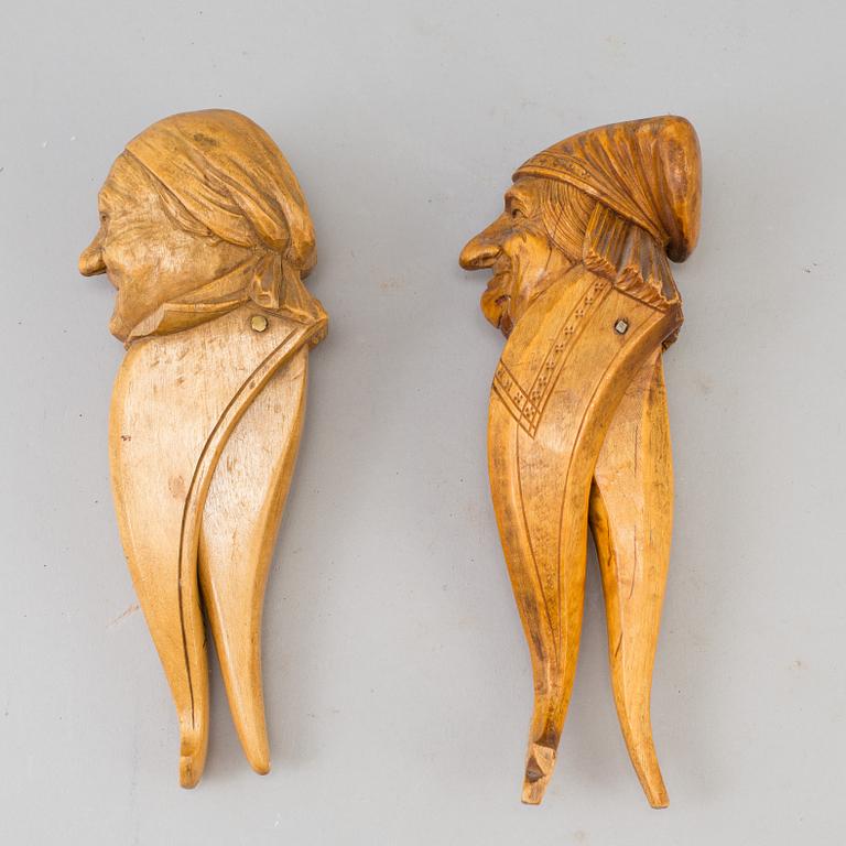 a pair of nutcrackers from the 20th century.