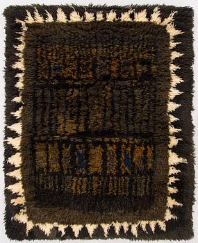 Kirsti Ilvessalo, ryijy Suomen käsityön Ystävät. Noin  150 x 120 cm.