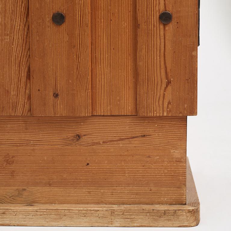 Axel Einar Hjorth, a stained pine 'Lovö' cabinet, Nordiska Kompaniet, Sweden 1930s.