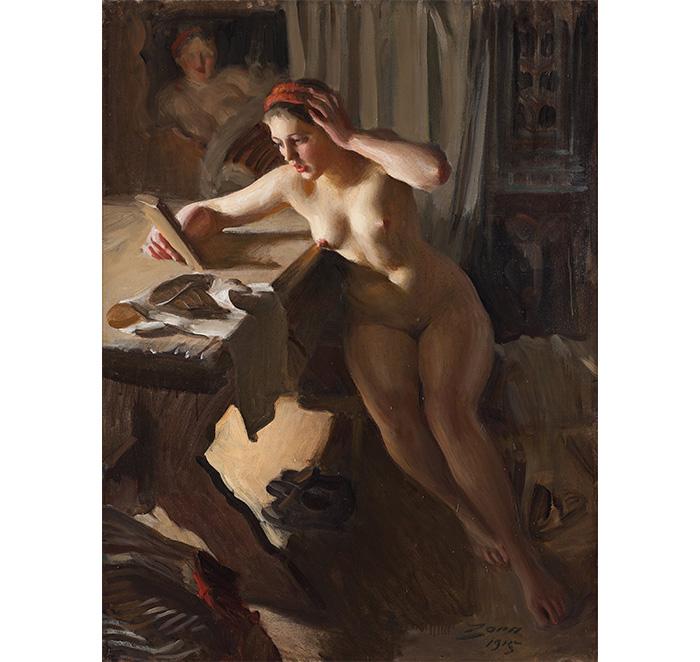 Anders Zorn, ”Gammal spegel”