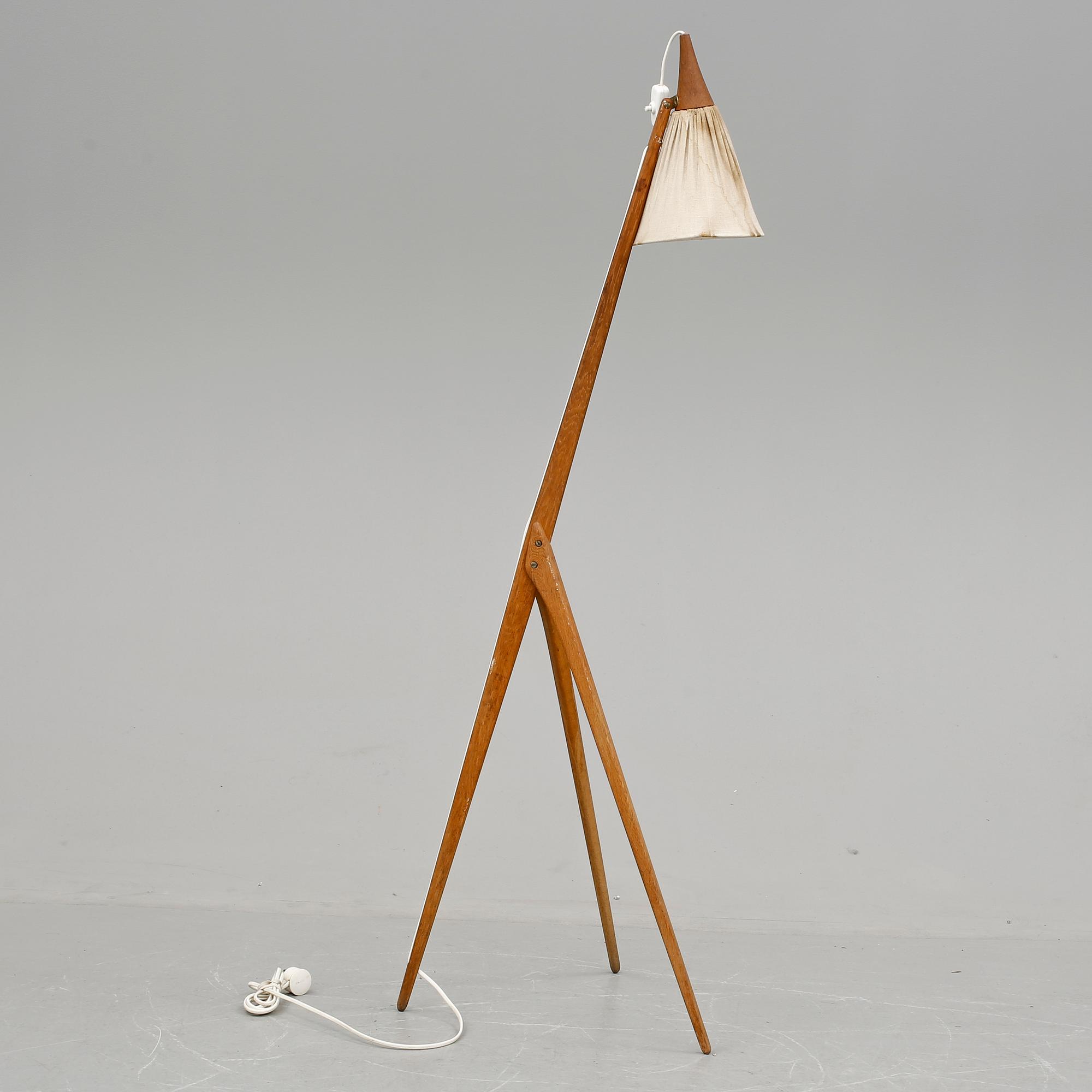 GOLVLAMPA, "Giraffen", Uno & Östen Kristiansson, Luxus, 1950-tal.