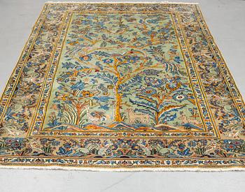 Carpet, Kashan, 315 x 194 cm.