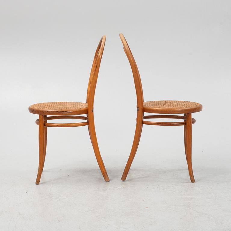 A set of six chairs by Jacob & Josef Kohn, Vienna, Austria, circa 1900.