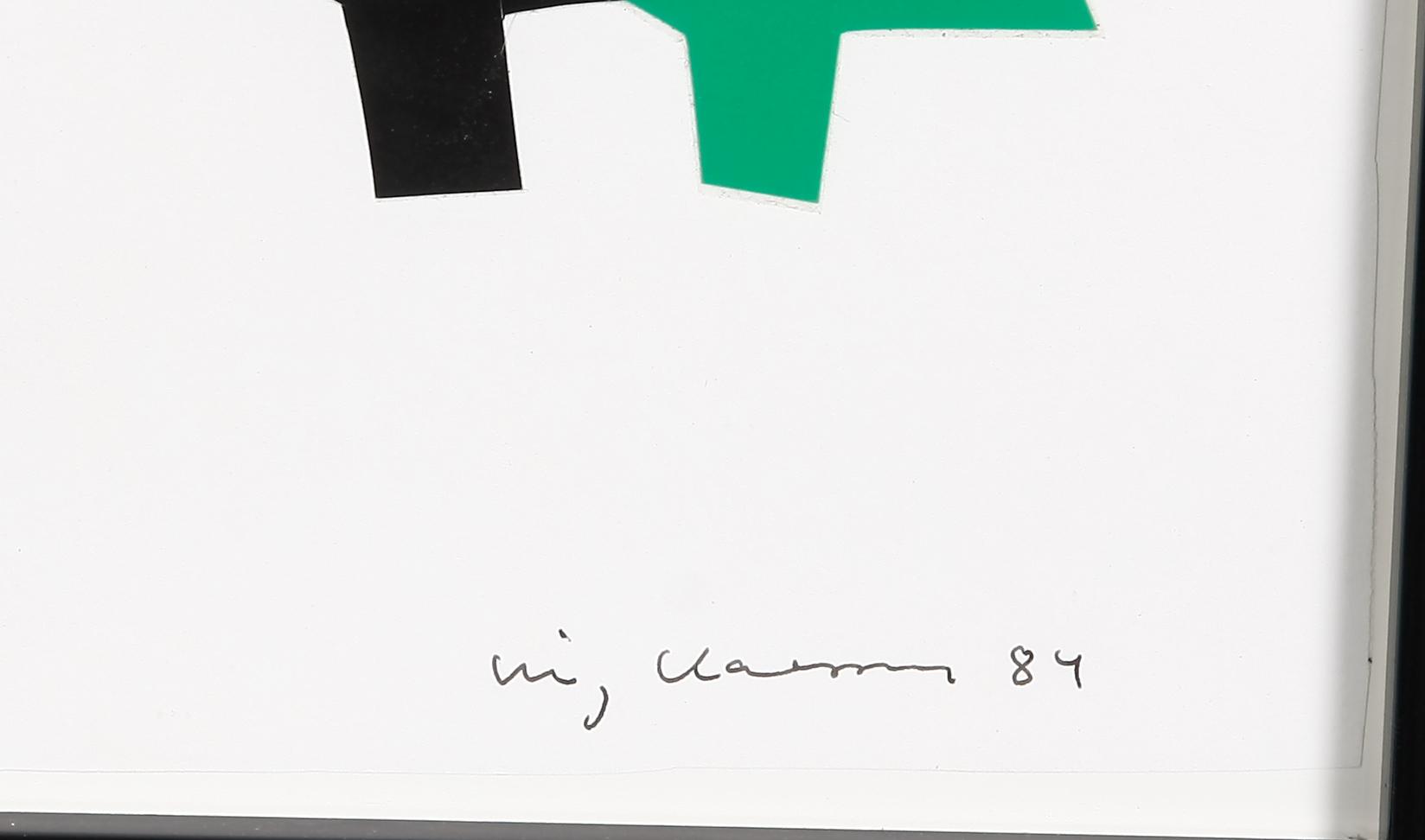CLAESSON, STIG (SLAS), collage. Sign och dat 84.