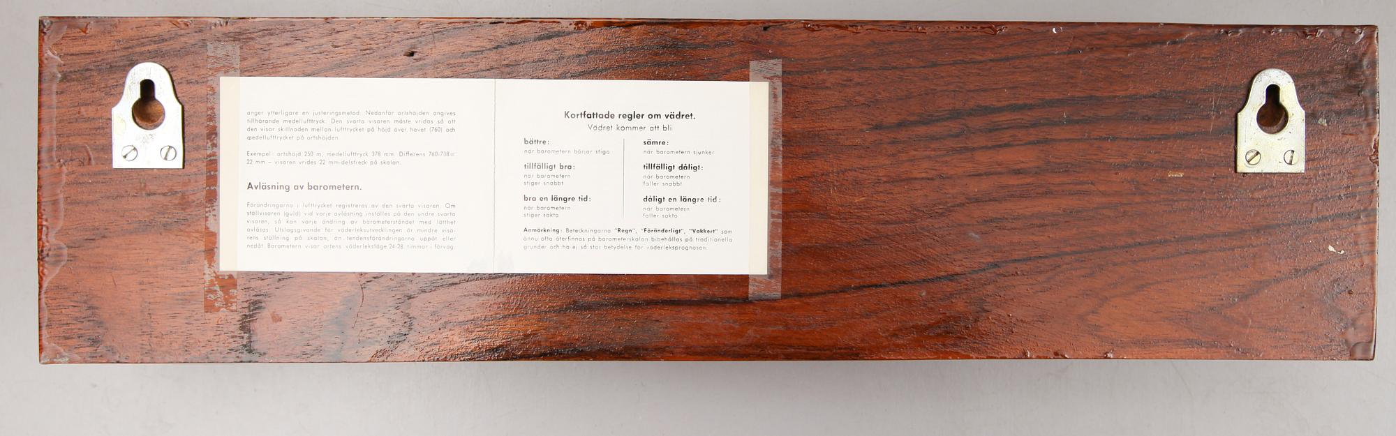 SKEPPSKLOCKA, Schatz samt SET MED SKEPPSKLOCKA, BAROMETER SAMT TERMOMETER, Pilot, 1900-talets andra hälft. Totalt 2 del.