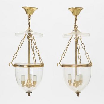 Taklyktor, ett par, 1900-talets andra hälft.