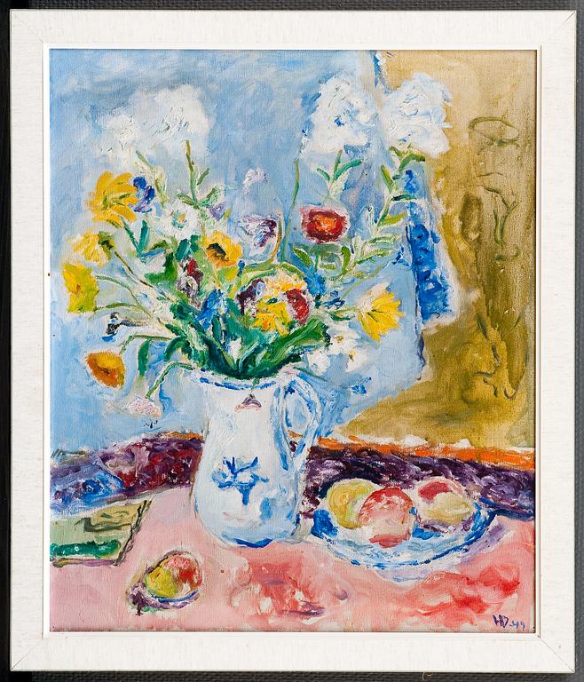 Helge Dahlman, FLOWERS IN A VASE.