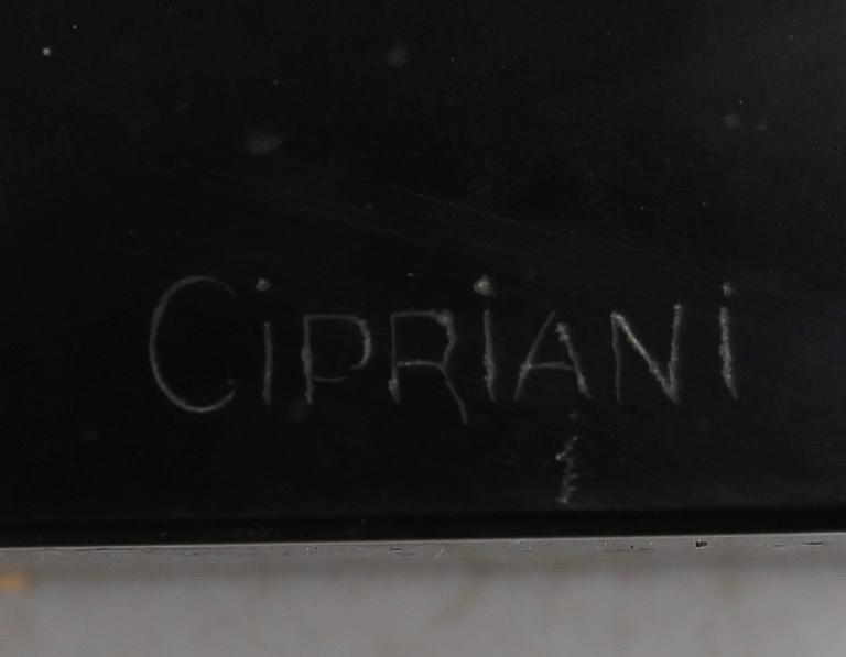 SKULPTUR, bronserad metall, signerad Cipriani, 1900-tal.
