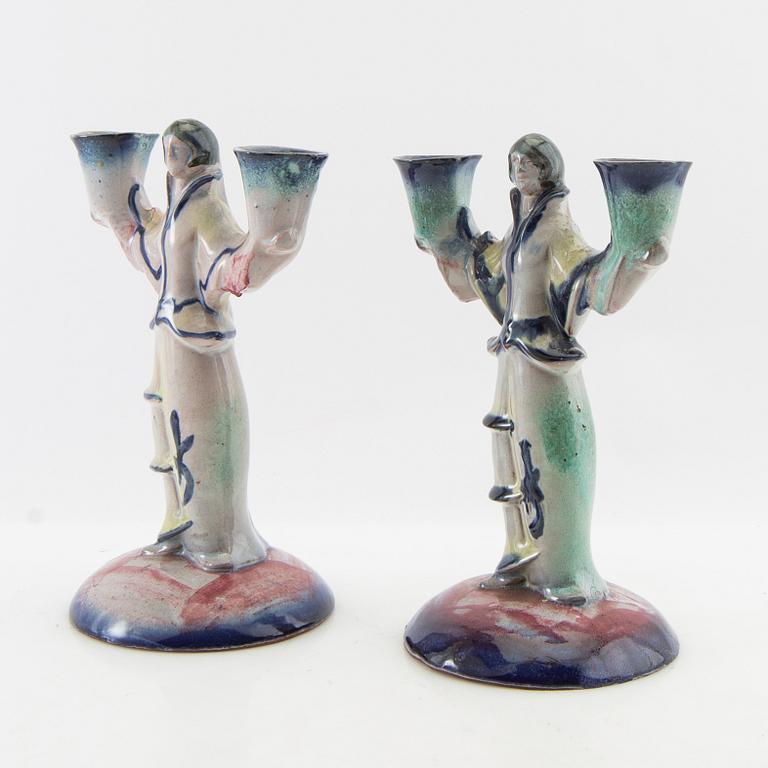 Candelabras, a pair, Art Deco, early 20th century.