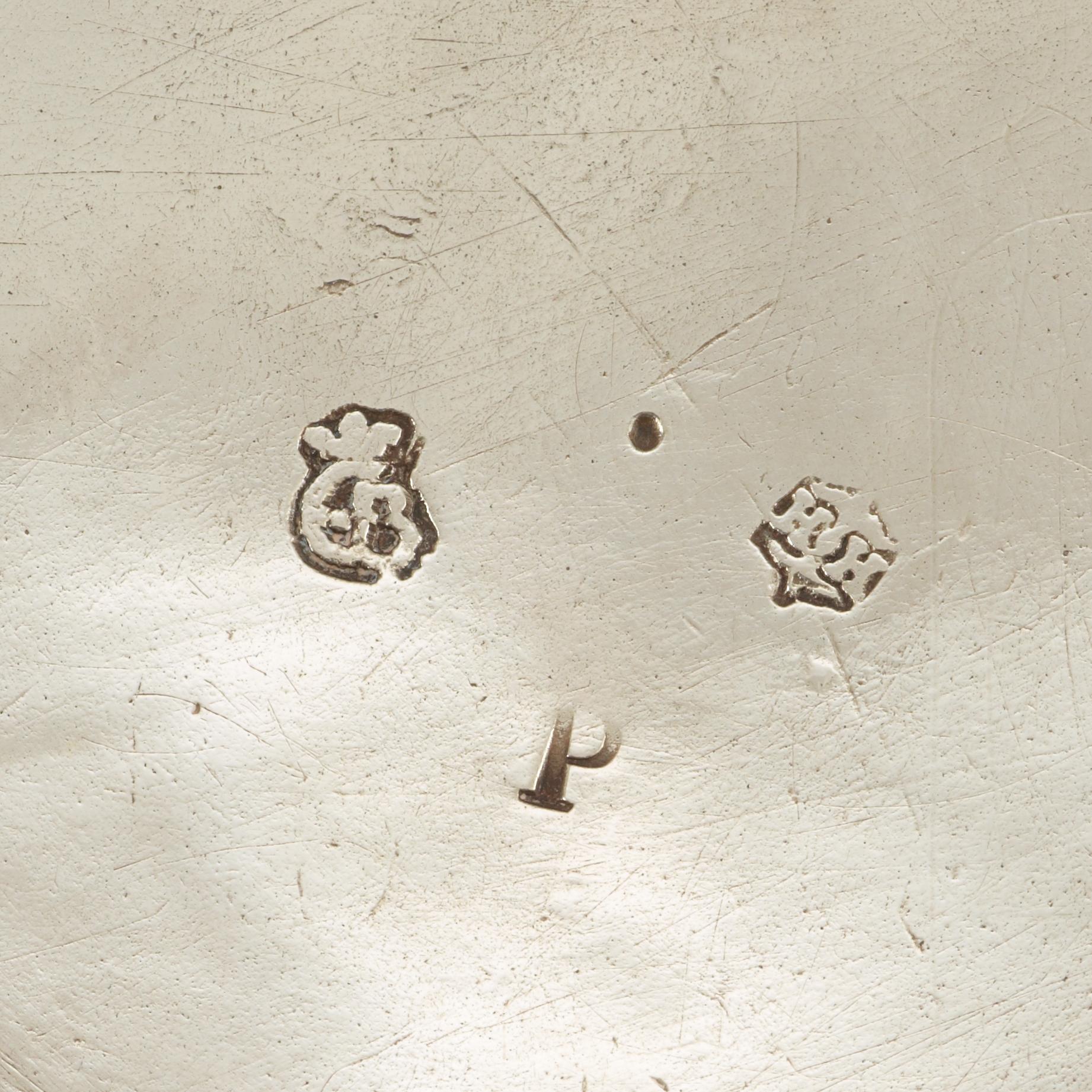 BRÄNNVINSSKÅL med LOCK, av Herman Hermansson, Göteborg 1707. Barock.