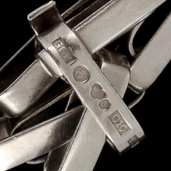 ARMLÄNK, sterlingsilver, Kuhlin, Göteborg, 1977. Vikt 32 g.