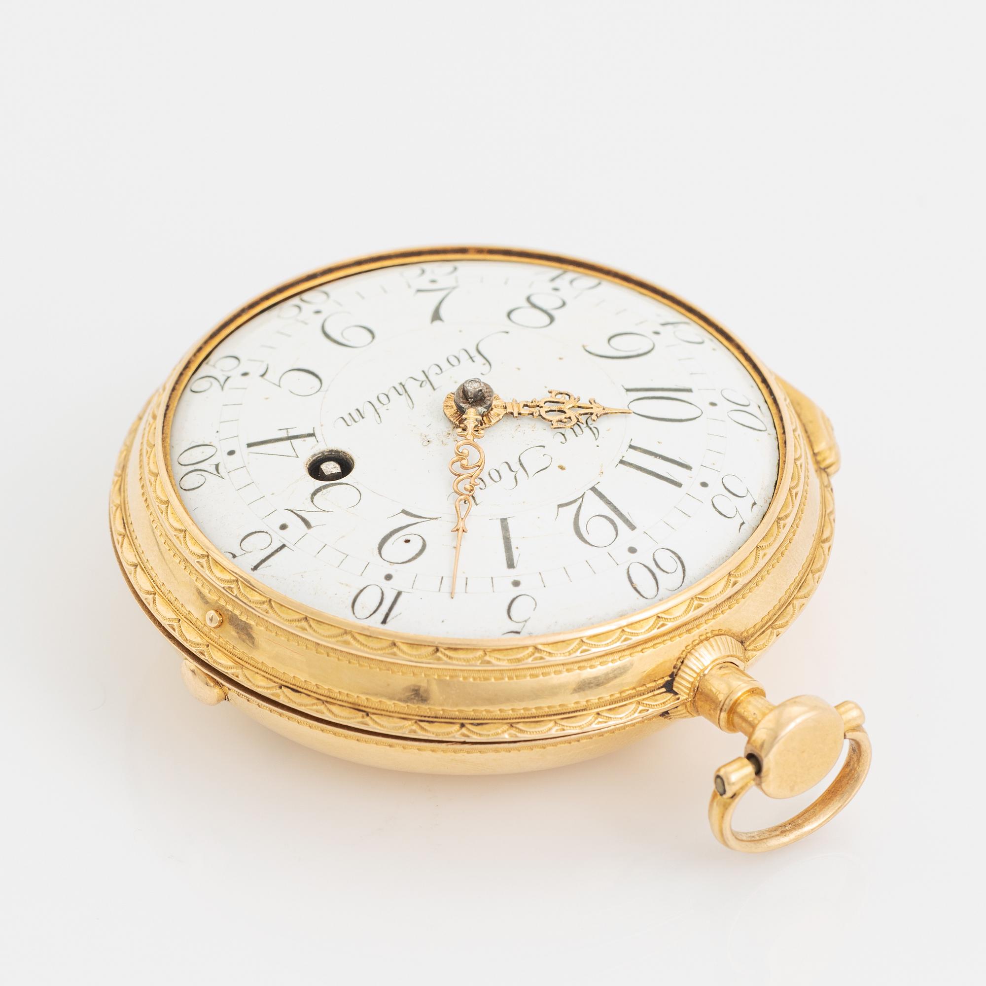 Jacob Kock, (1737-1805) Stockholm, pocket watch, 54 mm.