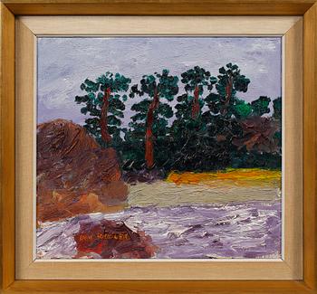 INGE SCHIÖLER, olja på duk, signerad.