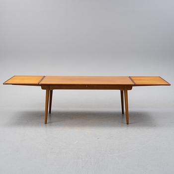 Hans J Wegner, a model 'AT-312' teak veneered dining table, Andreas Tuck, Denmark.