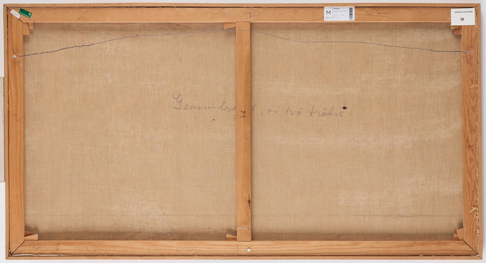 Rune Jansson, "Genomdraget av två trådar".