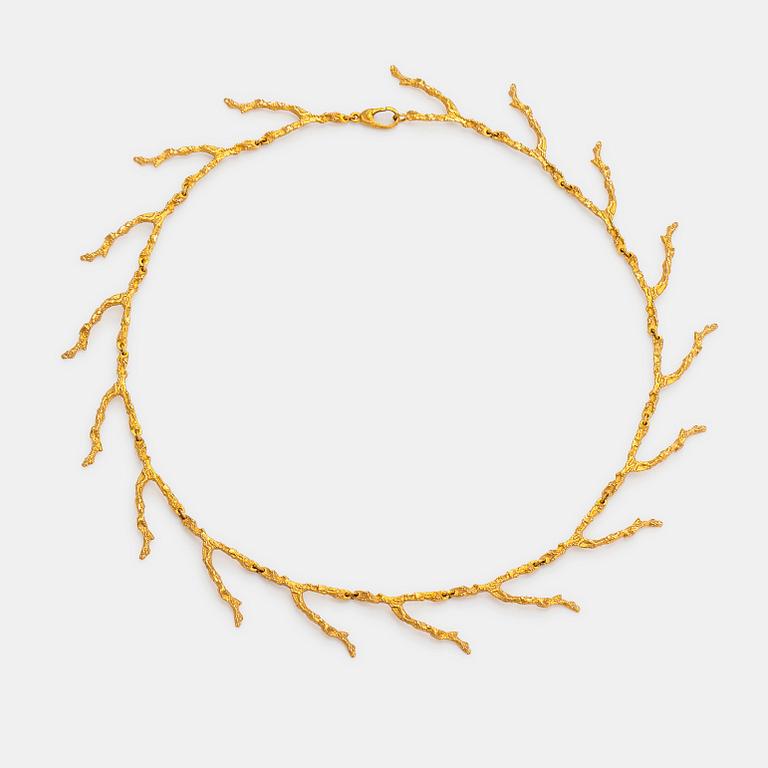 Björn Weckström, "Sargasso", a 14K gold necklace. Lapponia 2007.