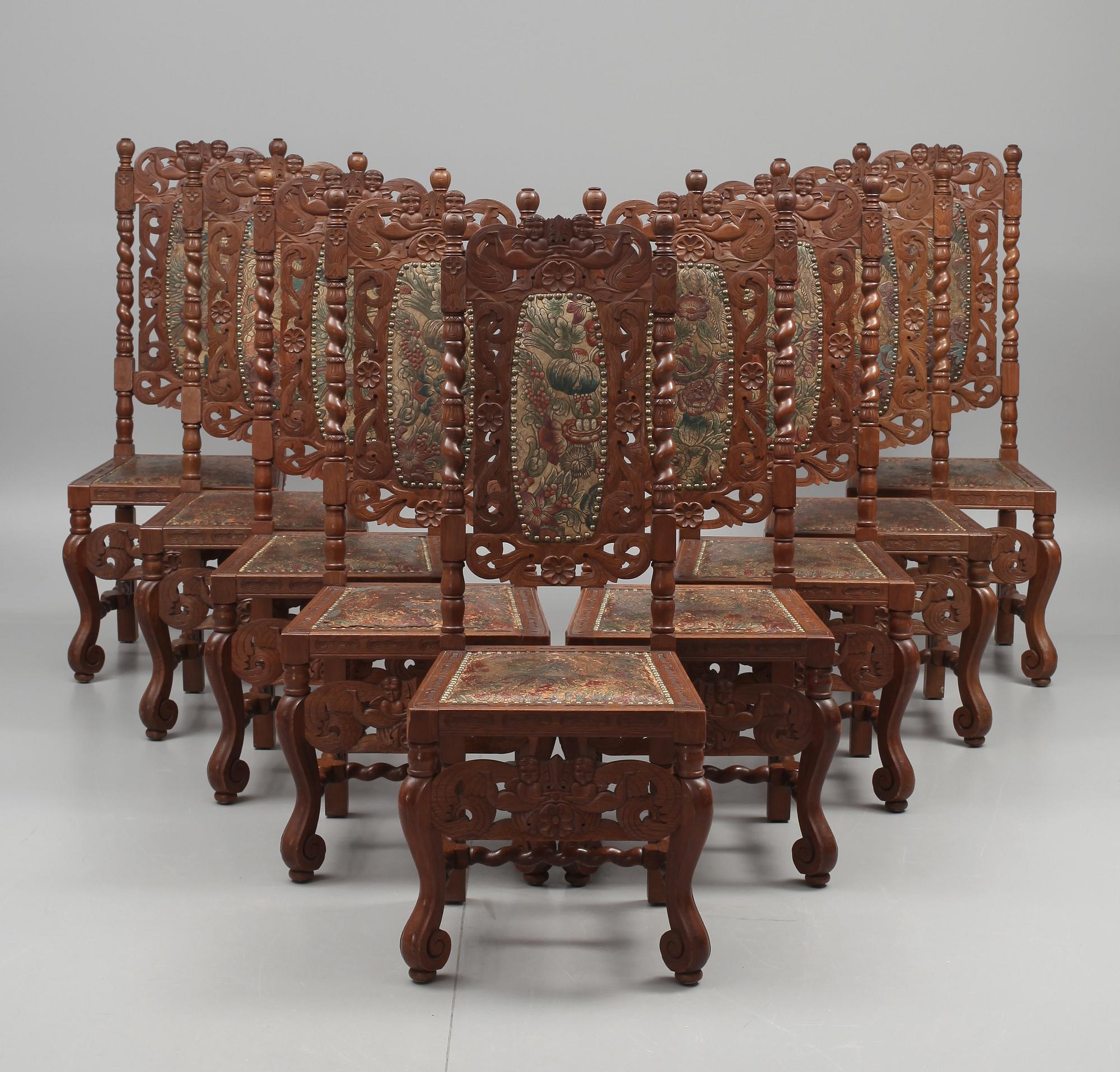 MATSALSMÖBEL, barockstil, 1900-talets början.