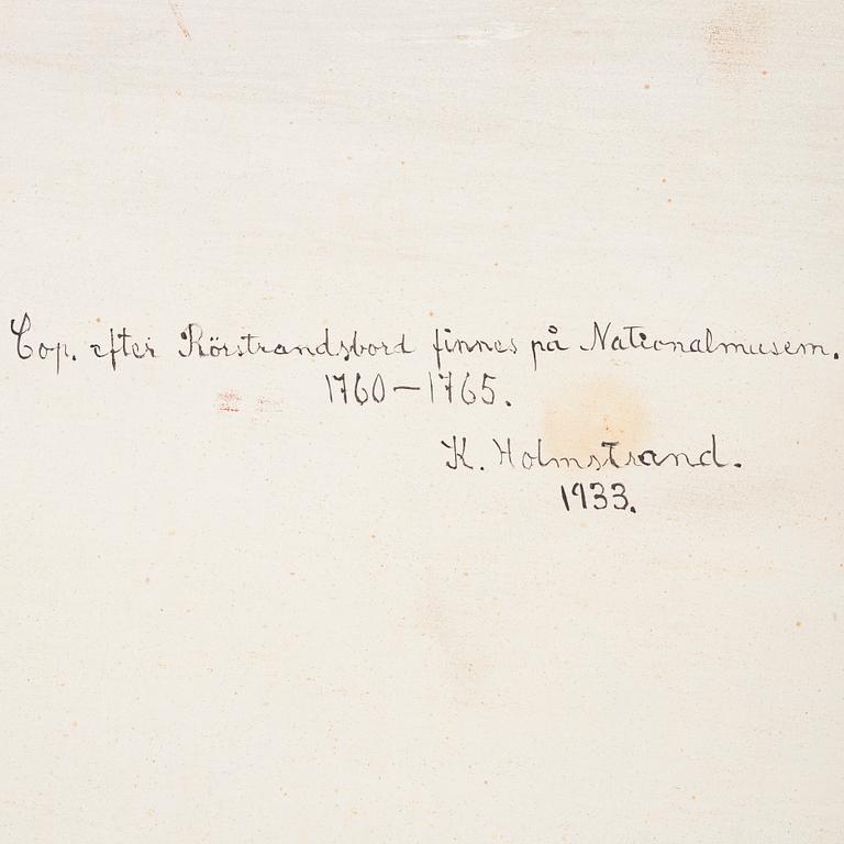 A Swedish rococo tea table with an associated top, 18th and 20th century.