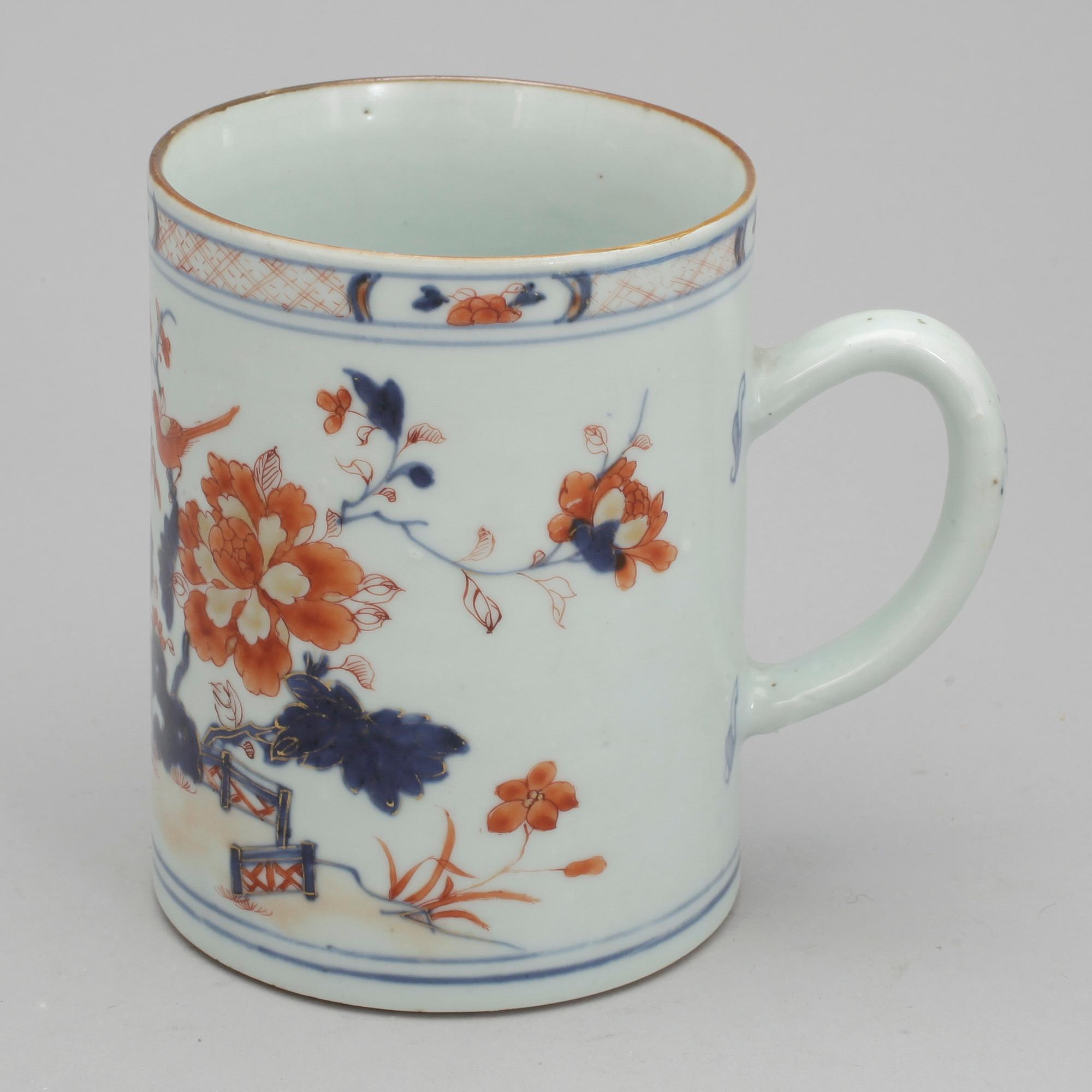 MUGG, porslin. Kina, Qing dynastin Kangxi, (1662-1722).
