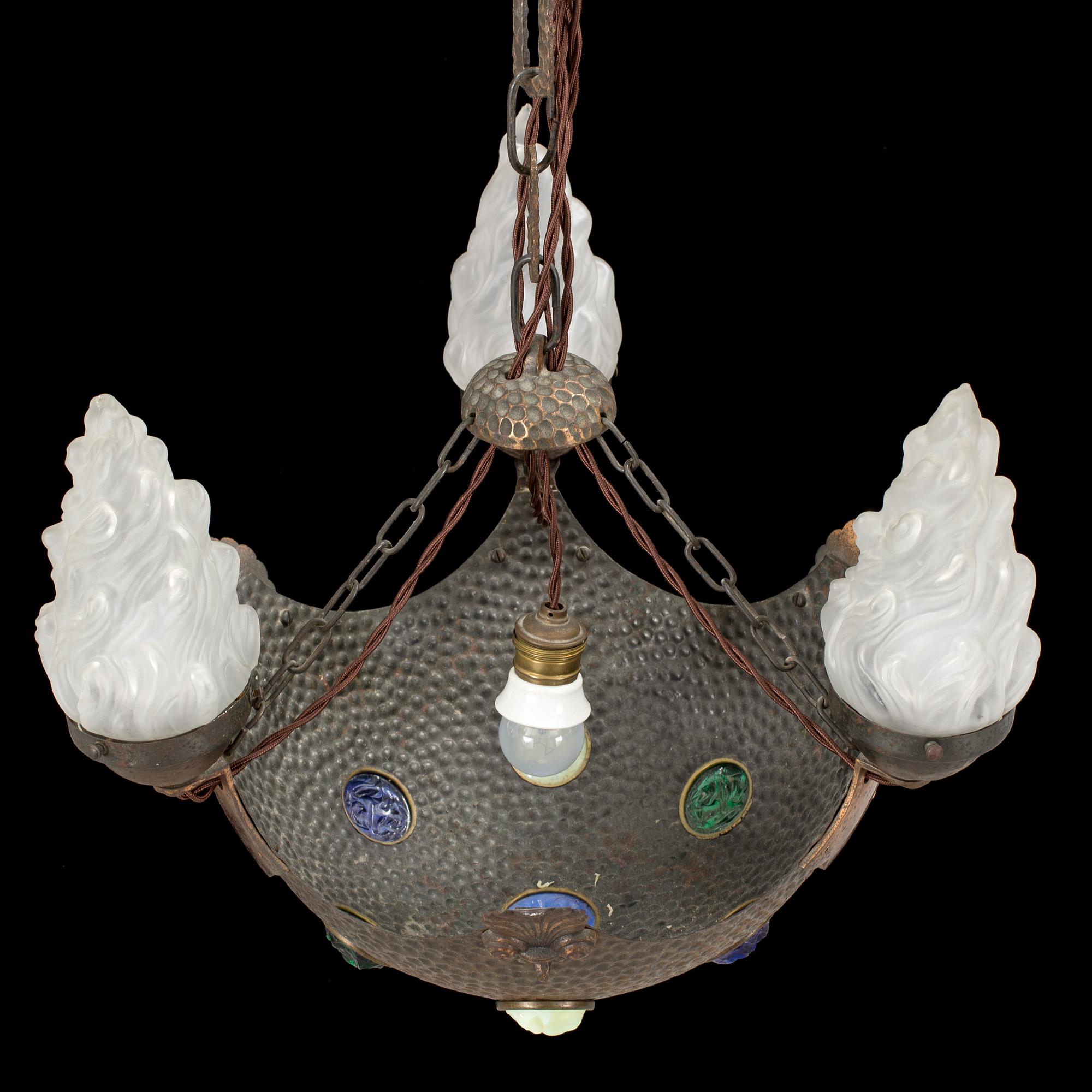 A ceiling lamp, jugend, 1910´s/20´s.