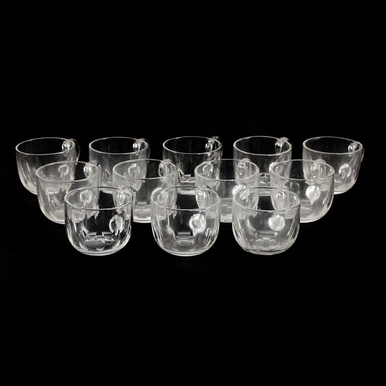 GLÖG/PUNCHGLAS, 12 st, 1900-tal.