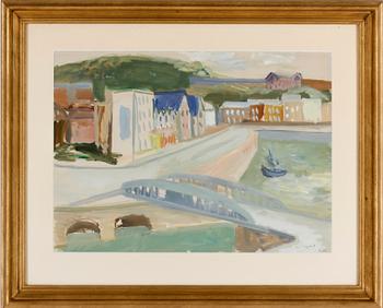 NILS NILSSON, gouache, monogramsignerad.