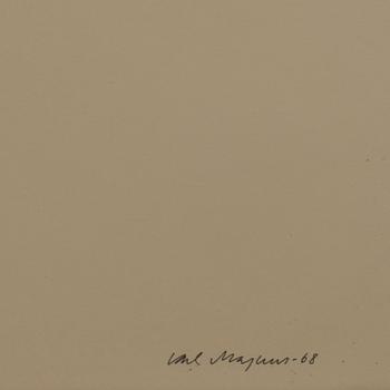 CARL MAGNUS, four lithographs in color, numbered 31/100 and signed and dated -68.