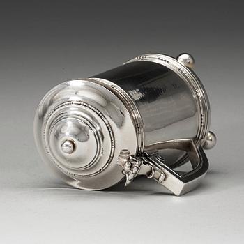 A Johan Rohde sterling jug, Georg Jensen, Copenhagen 1925-32.